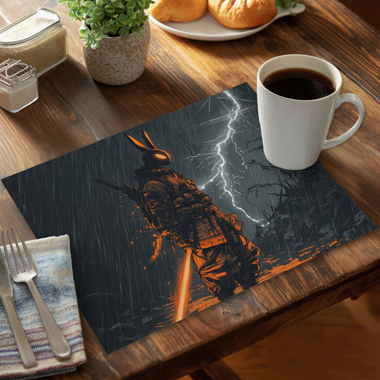 War machine White Polyester Placemat for Home Decor | Stylish