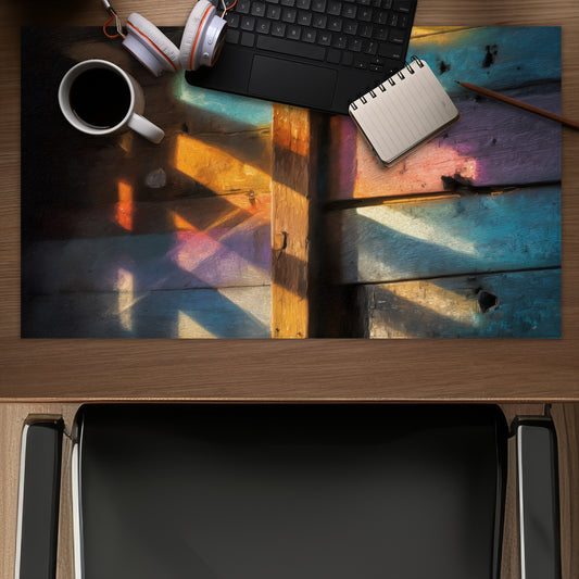 Casting Rainbows Brown Gaming Mat | Stylish Home Decor