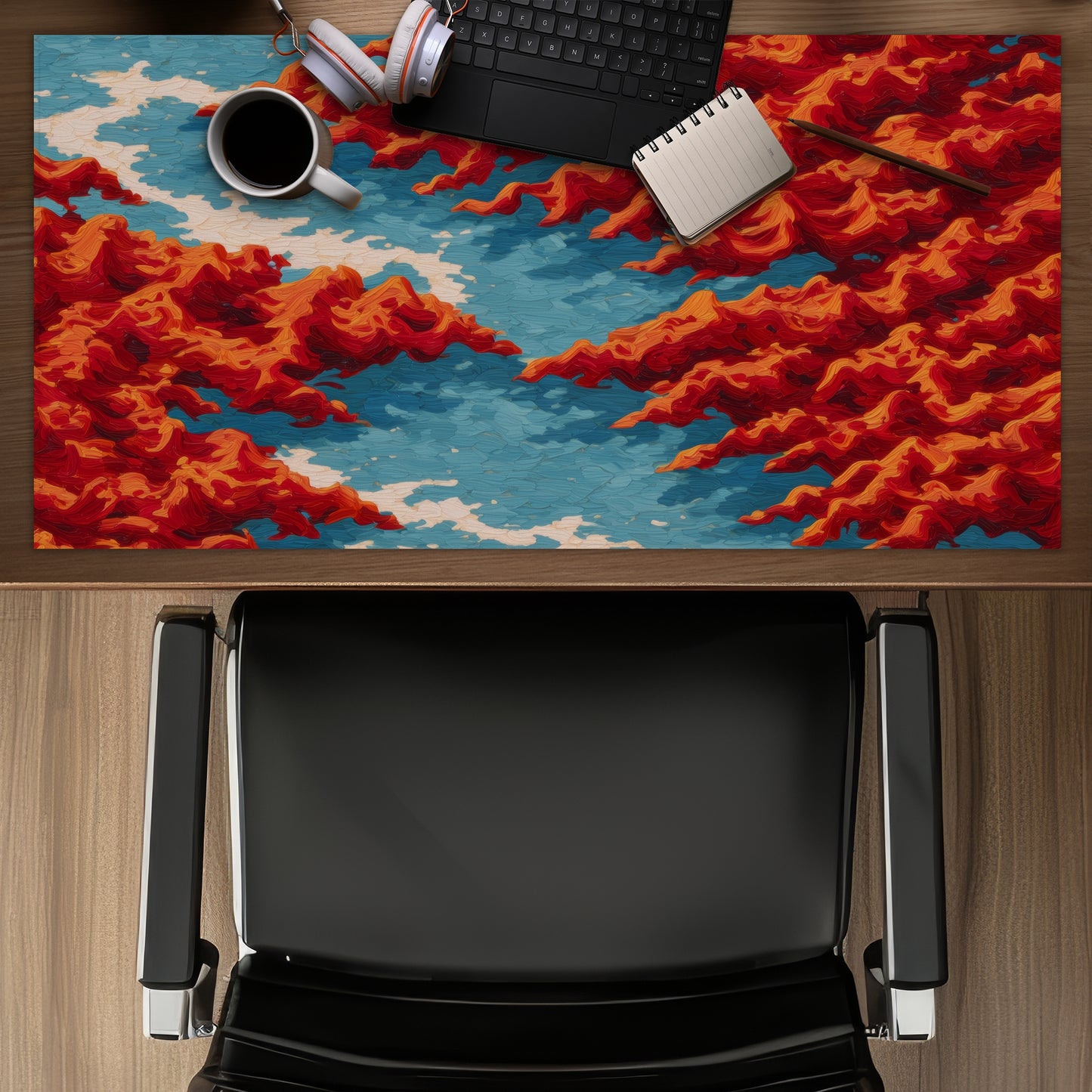 Red mounds - Desk Mat