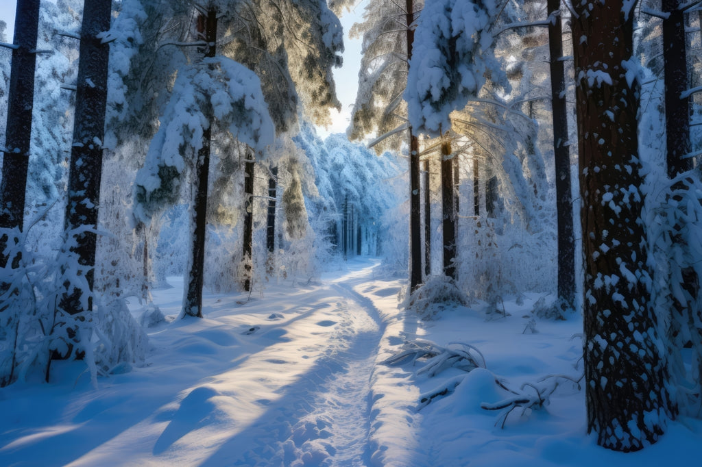 Snowy Path Brown Outdoor Area Rug | Home Decor Essentials
