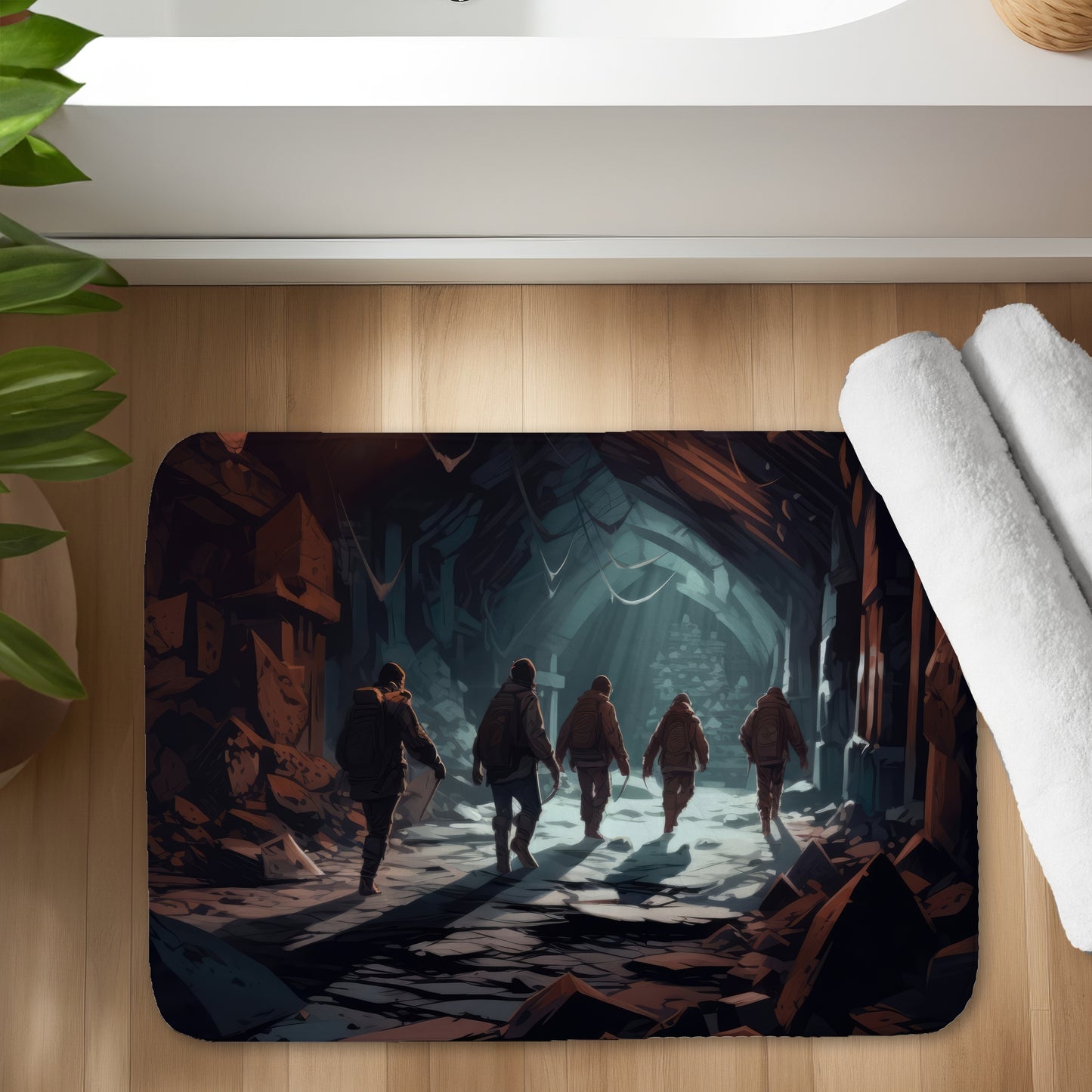 The catacombs - 17"x24" Bath mat