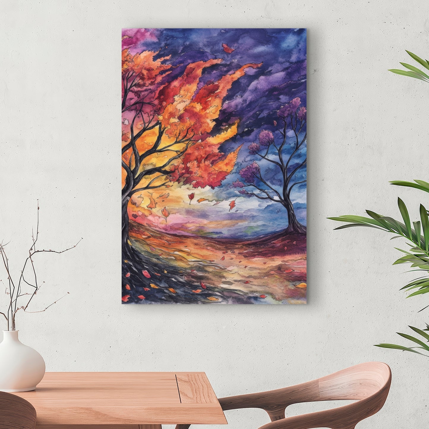 Before the Storm - Blue Canvas Home Decor Art Piece