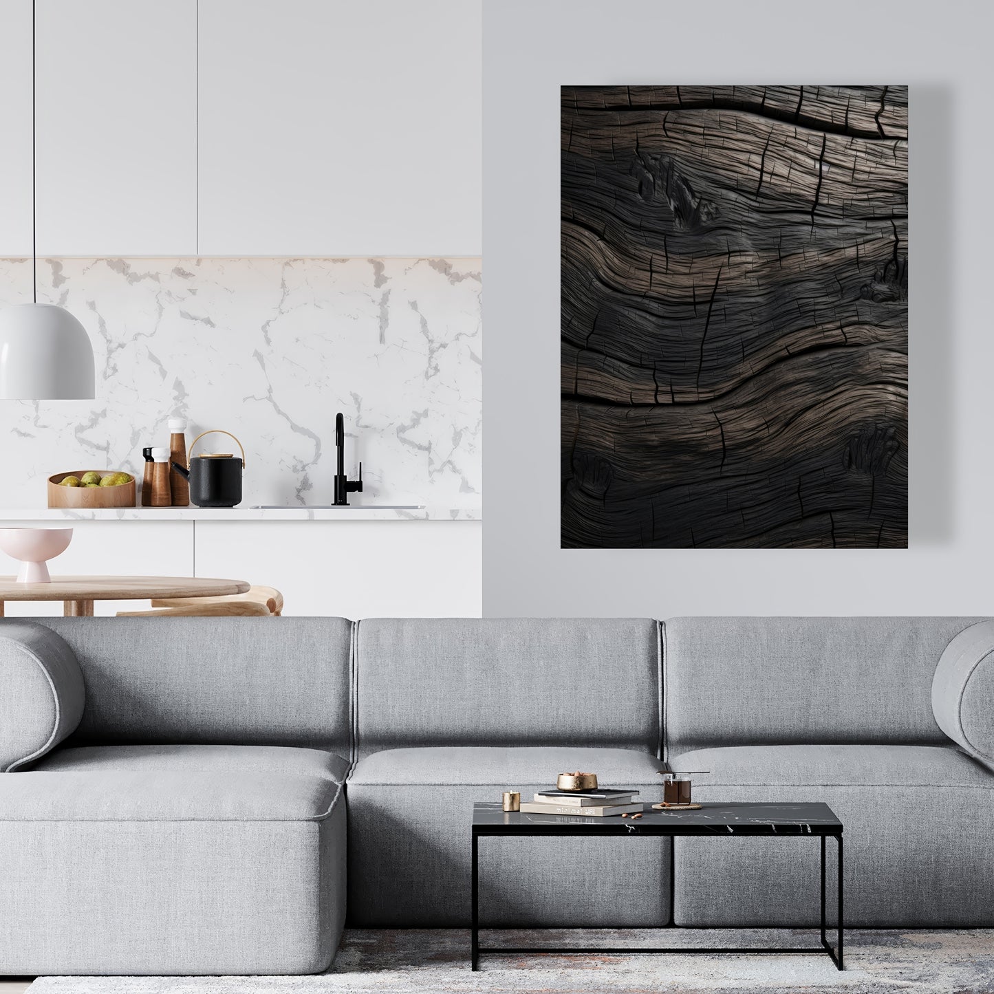 Dark wood - 32"x32" Canvas