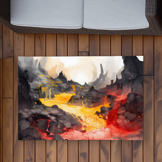 Hot and Flowing White Outdoor Area Rug for Home Decor