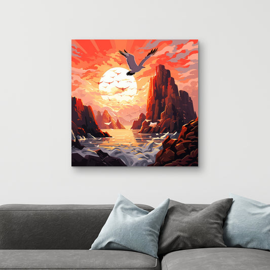 Isles of omen - 32"x32" Canvas