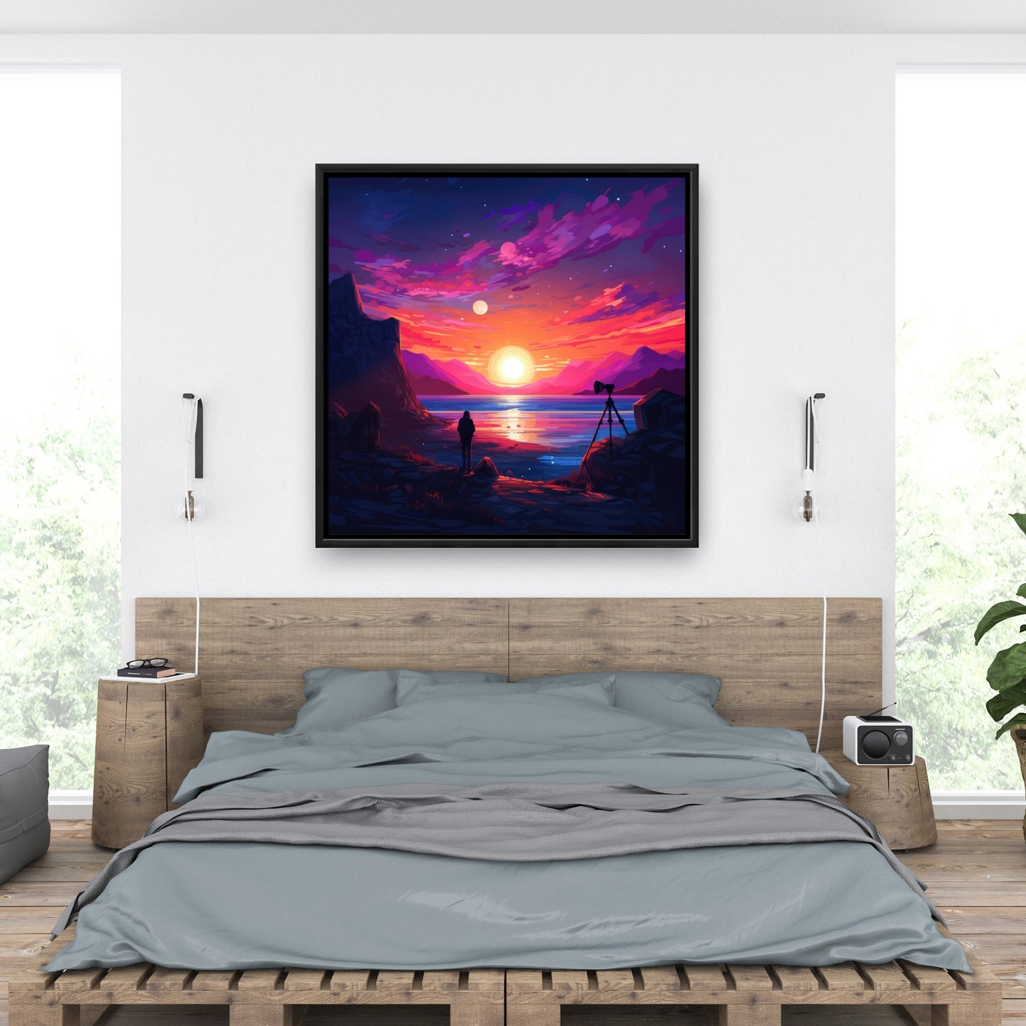 Solitude - 36"x36" Framed canvas