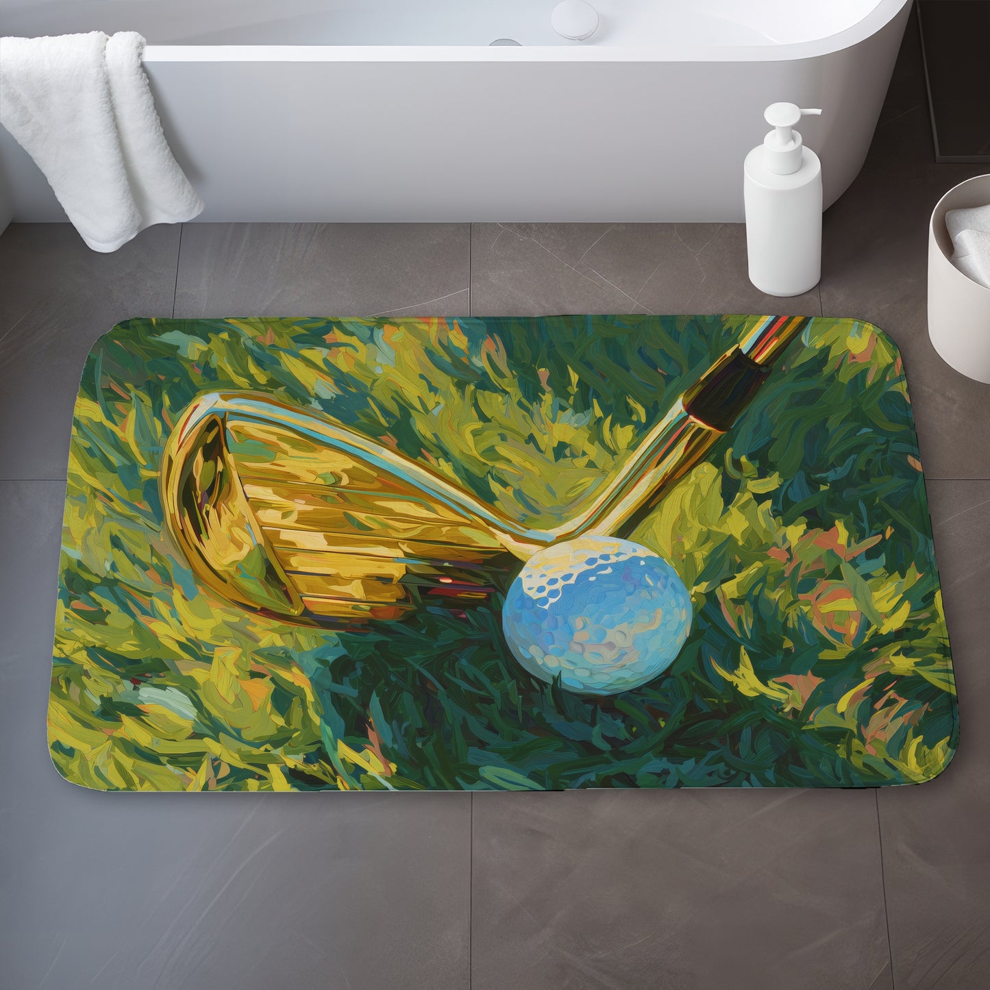 Golden club - 17"x24" Bath mat
