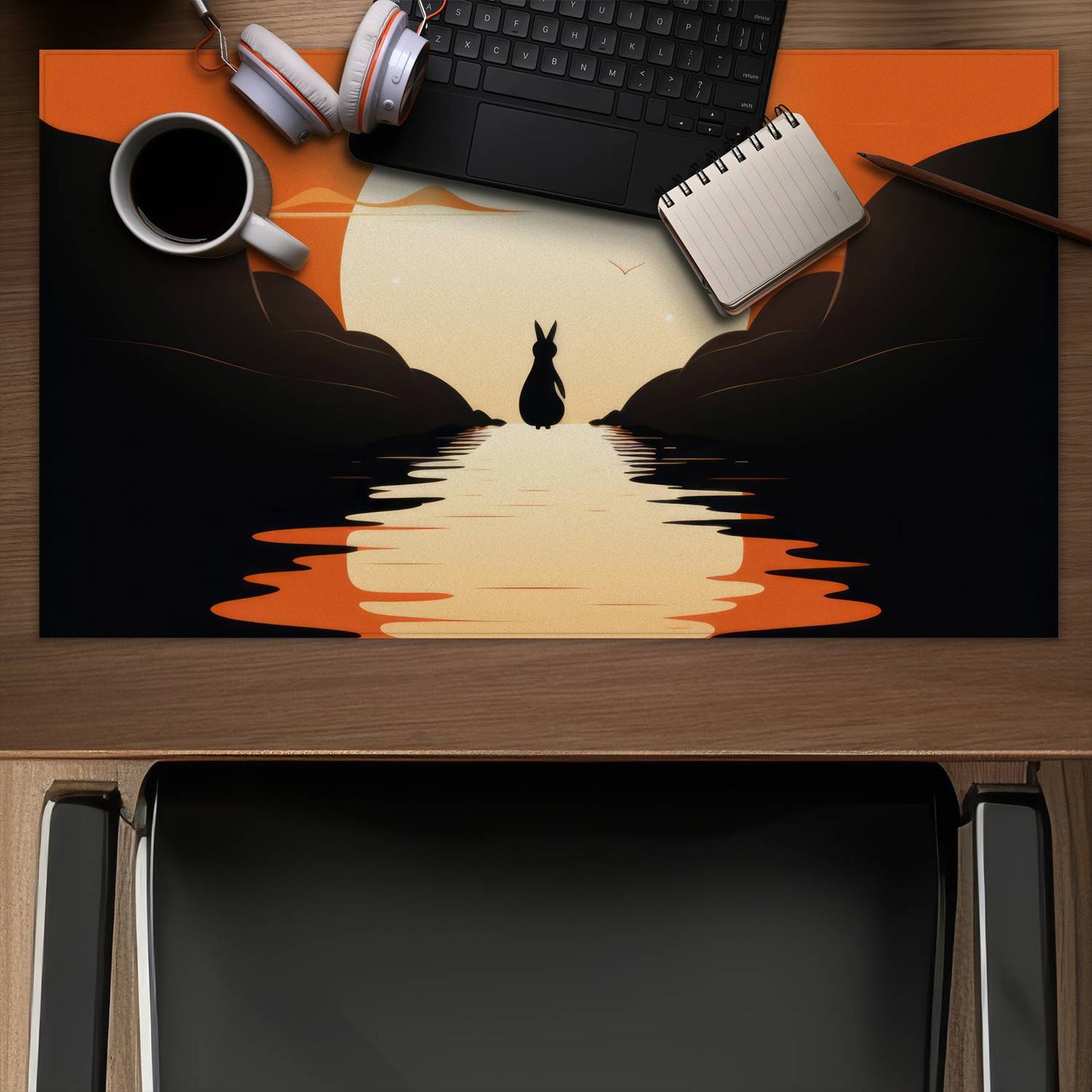 Running away - Desk Mat