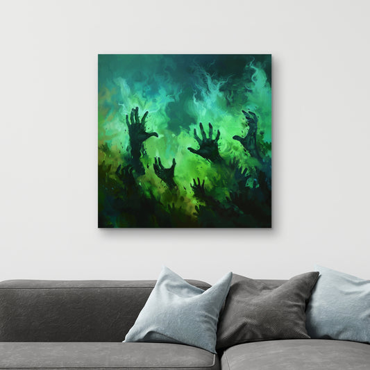 Hands of despair - 32"x32" Canvas