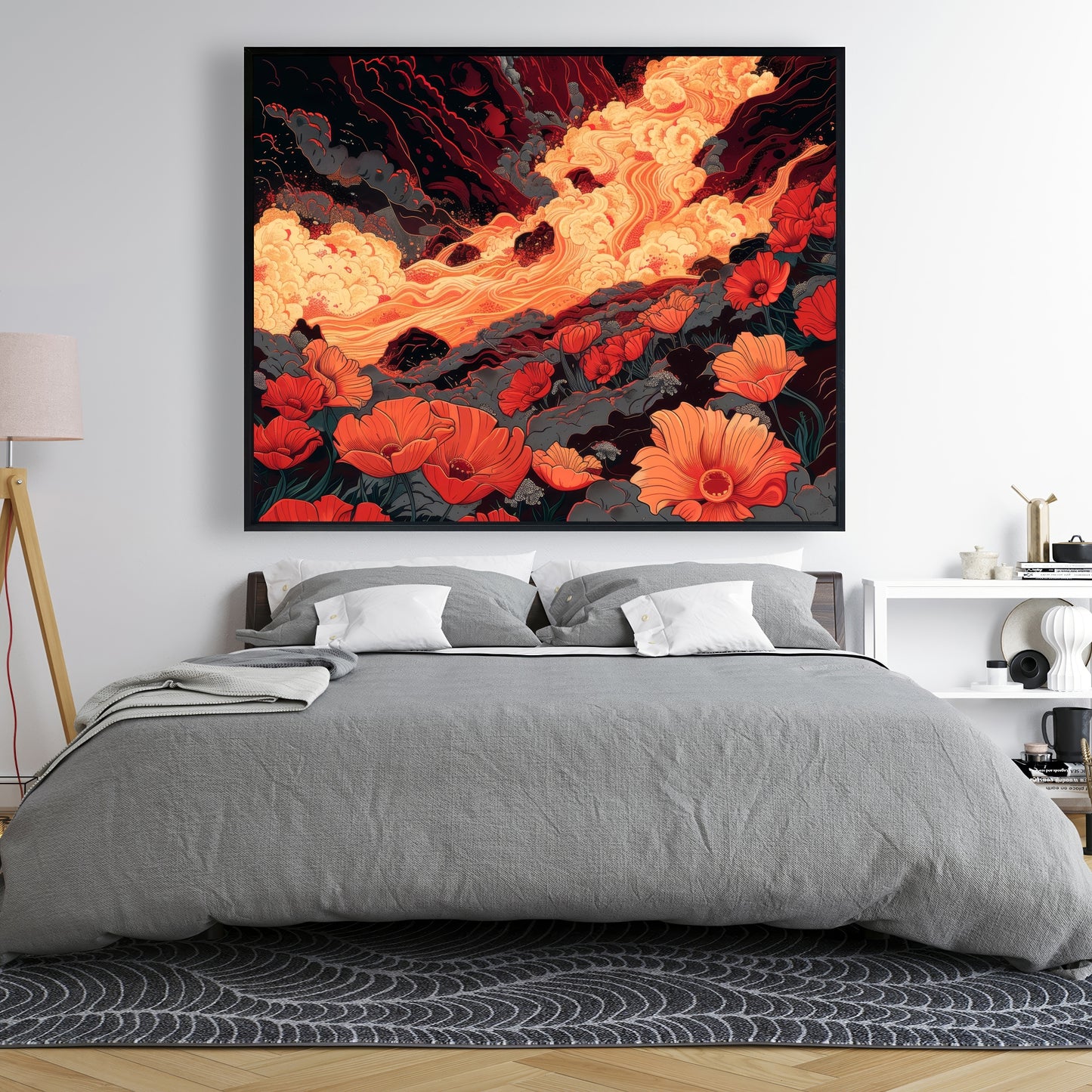 The big burn - 36"x36" Framed canvas