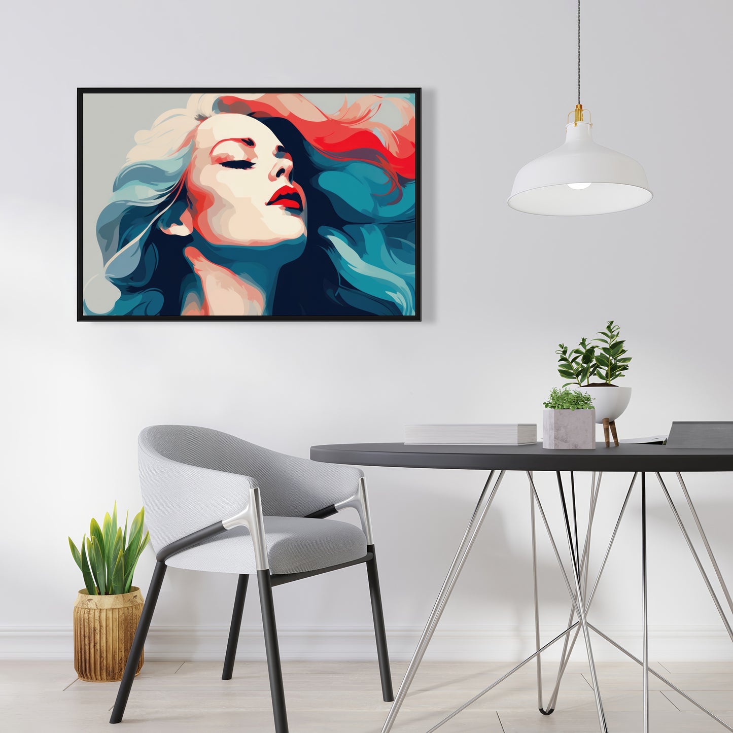 Beauty at its purest - Framed Canvas - Print on demand
