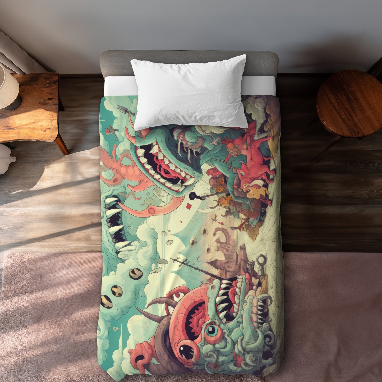 Unimaginable Coral Duvet Cover | Elegant Home Decor Accent