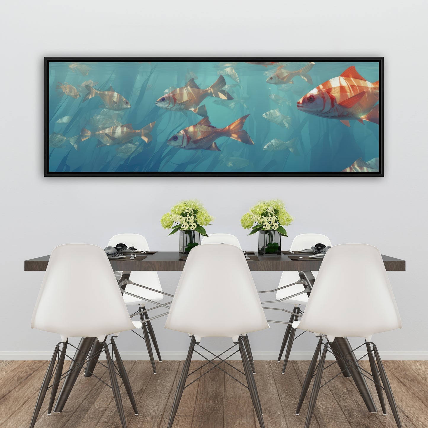Surface tension - 36"x36" Framed canvas