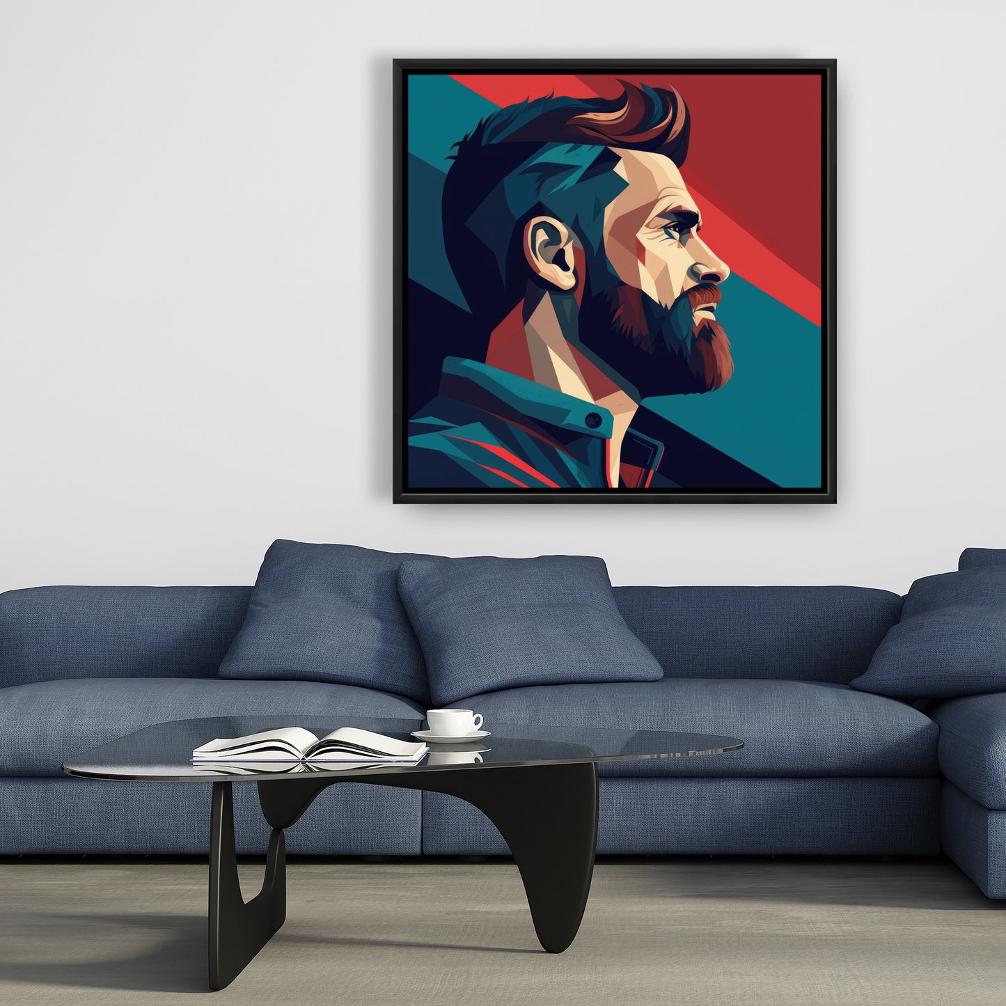 Courageous - 36"x36" Framed canvas