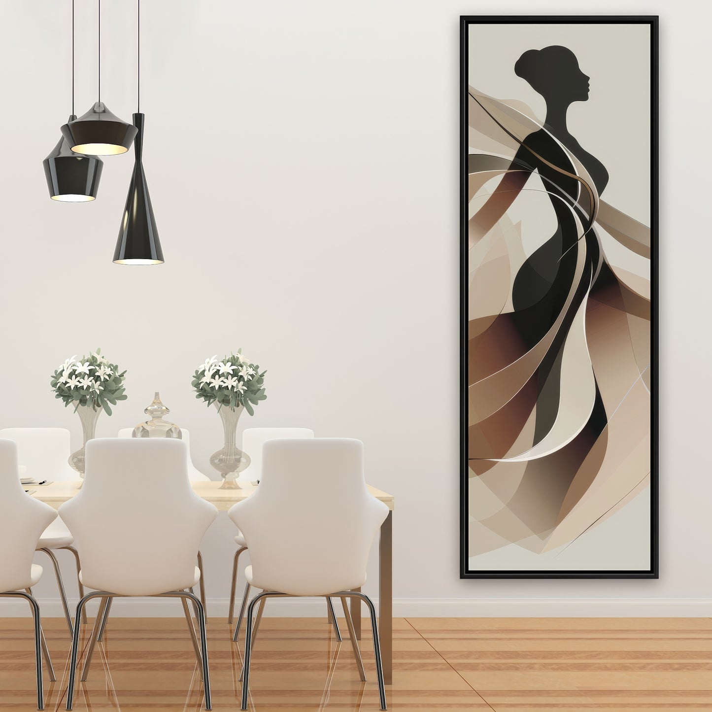 Classy silhouette - 36"x36" Framed canvas