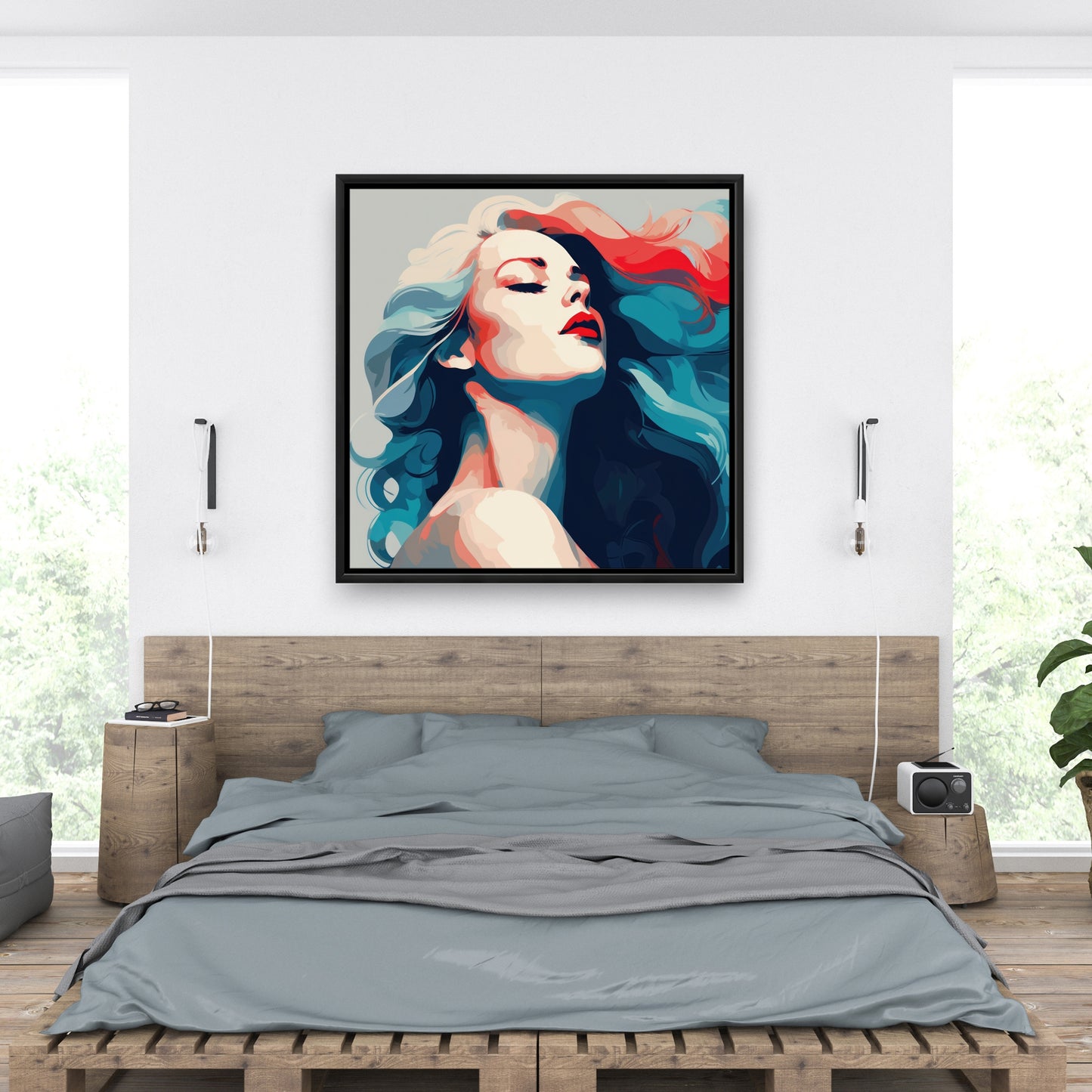 Beauty at its purest - Framed Canvas - Print on demand