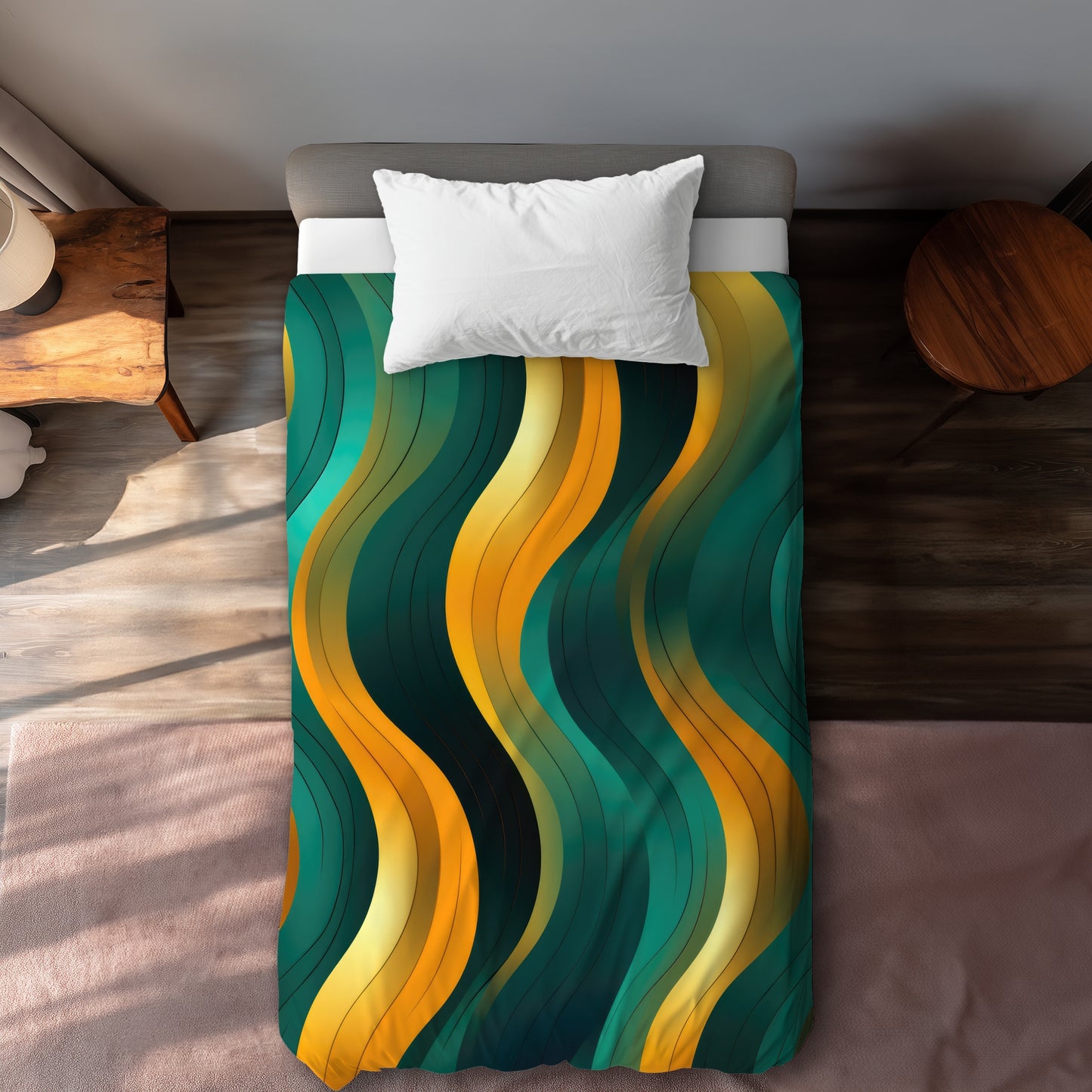 Voluptuous Gold Duvet Cover | Luxurious Home Decor Elegance