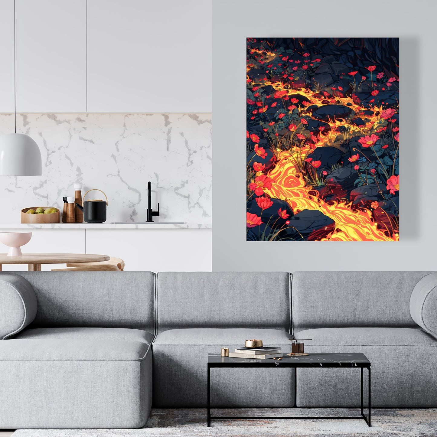 Dodging nature - 32"x32" Canvas