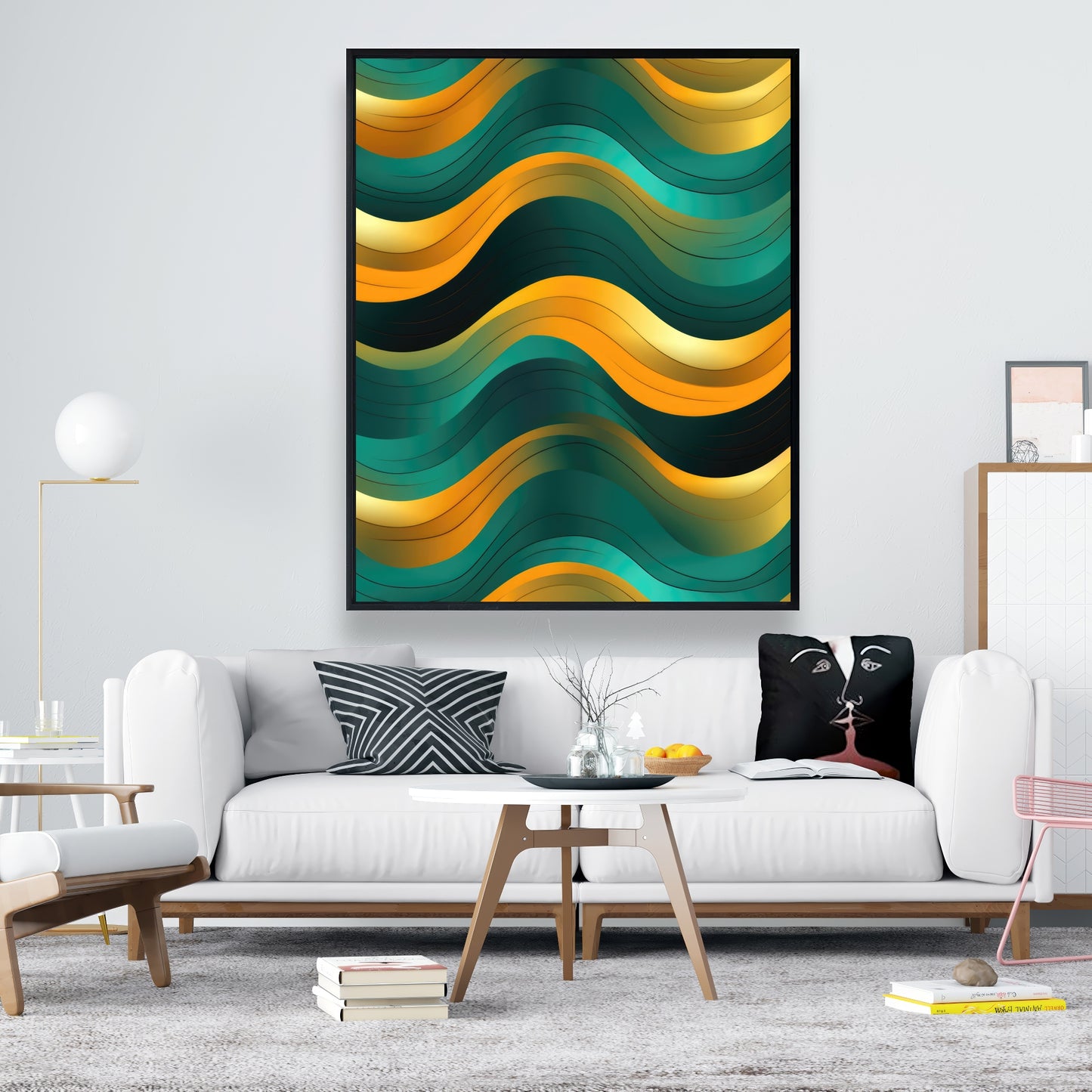 Voluptuous - Framed Canvas - Print on demand