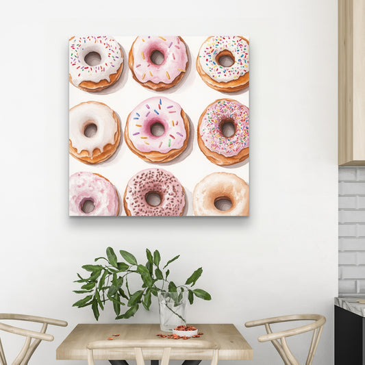 Donuts - 32"x32" Canvas