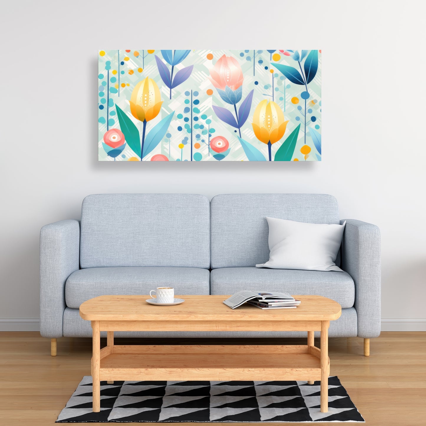 Calming Scents - Orange Canvas for Home Decor | Relaxing Art