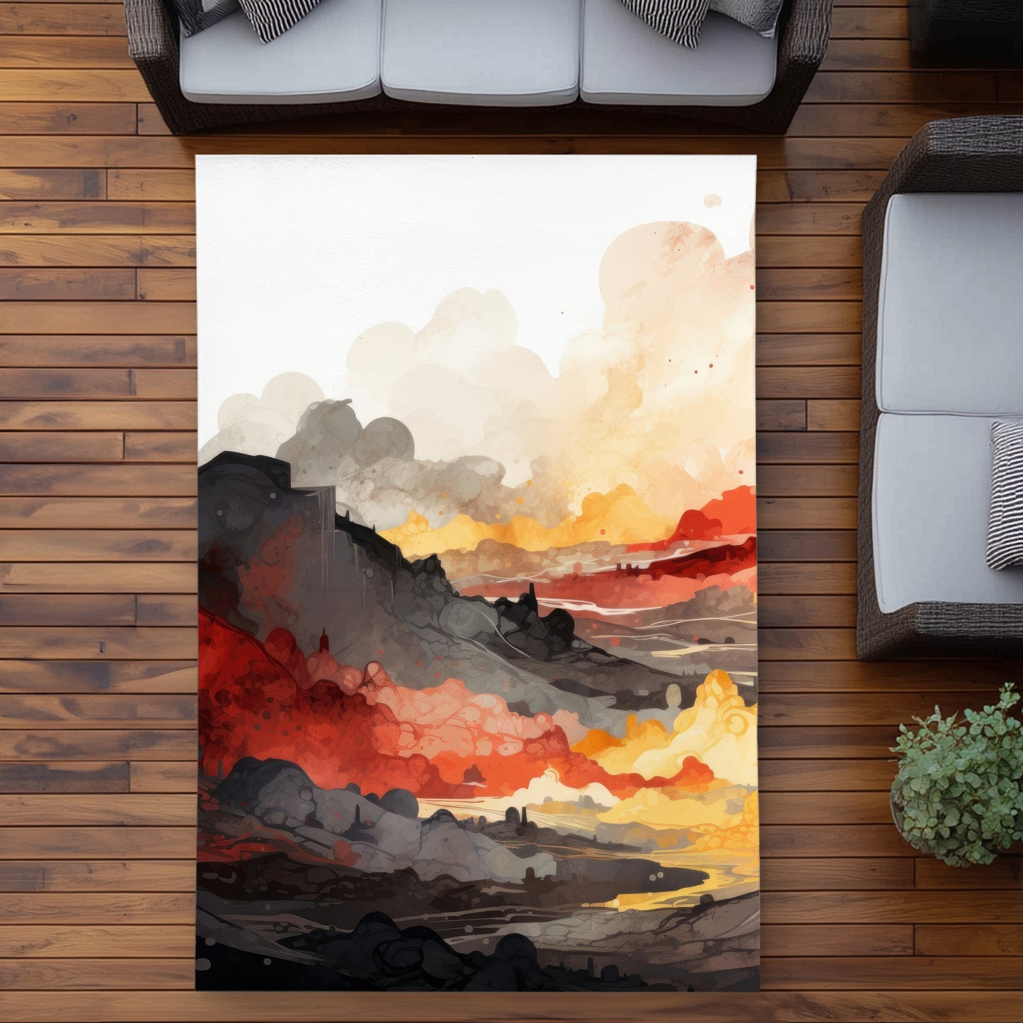 Scolding Land Red Outdoor Area Rug | Stylish Home Decor