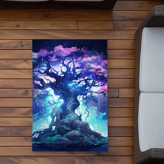 Make a Wish Turquoise Outdoor Area Rug | Home Decor Essentials