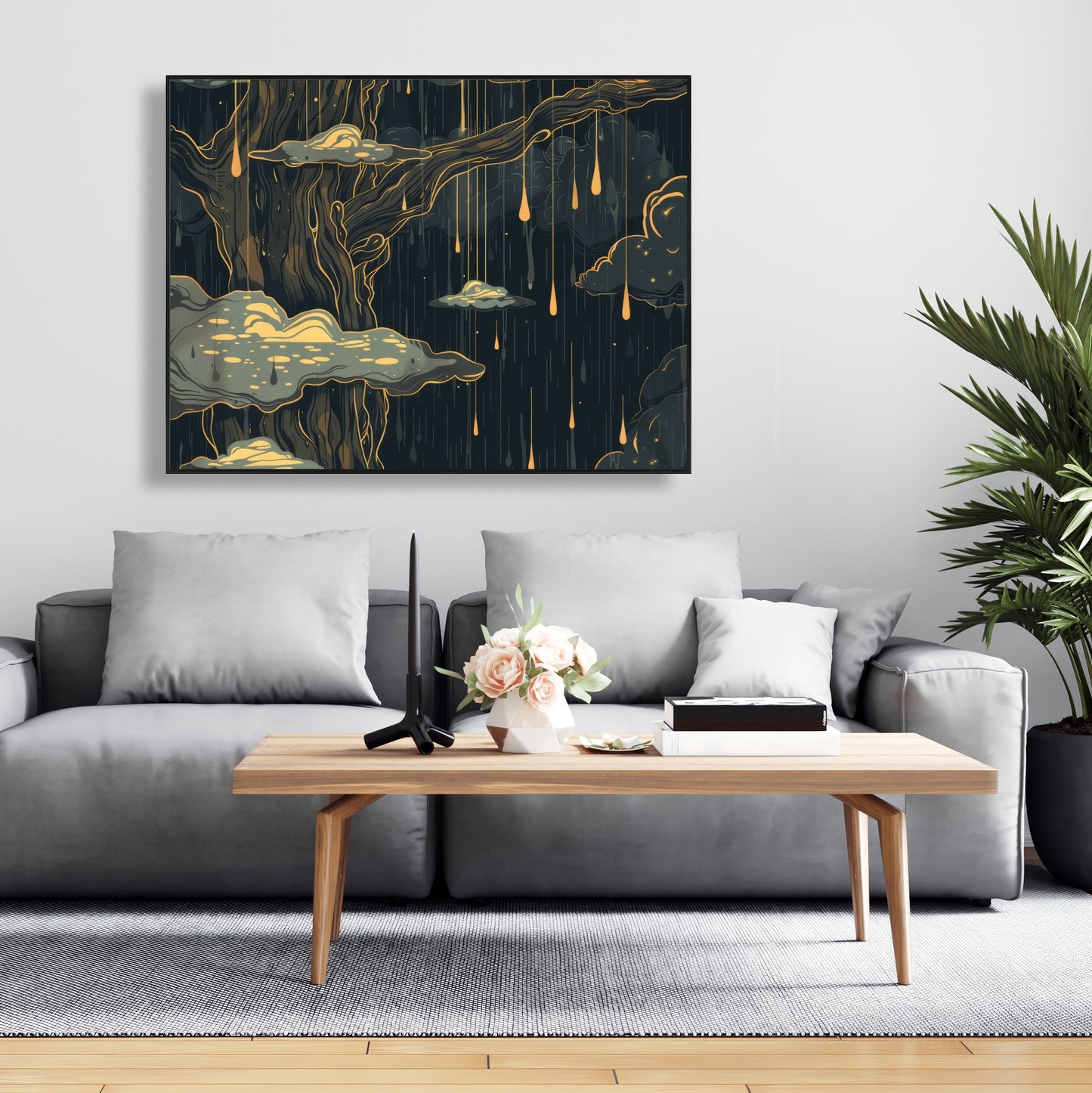 Goopy - 36"x36" Framed canvas