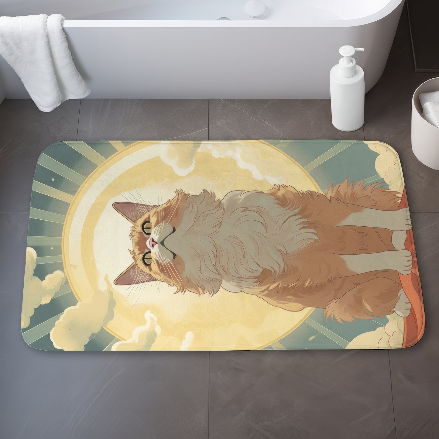 Moewing above - 17"x24" Bath mat