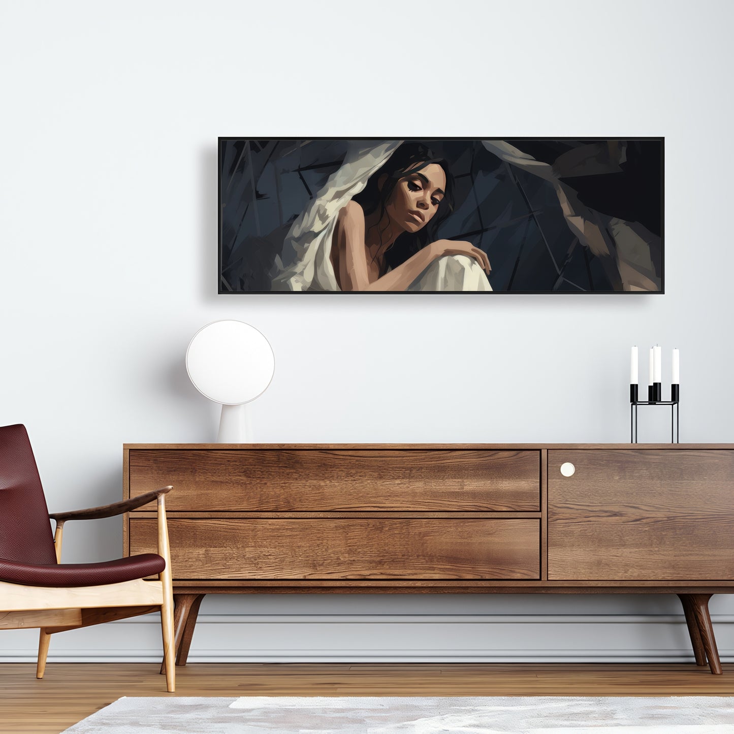 Cocooned - 36"x36" Framed canvas