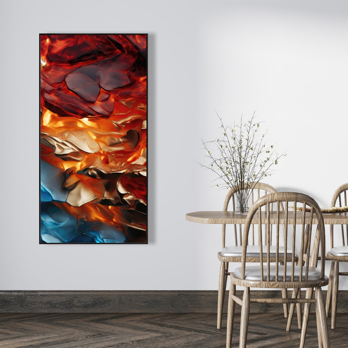 Mineral contrast - 36"x36" Framed canvas