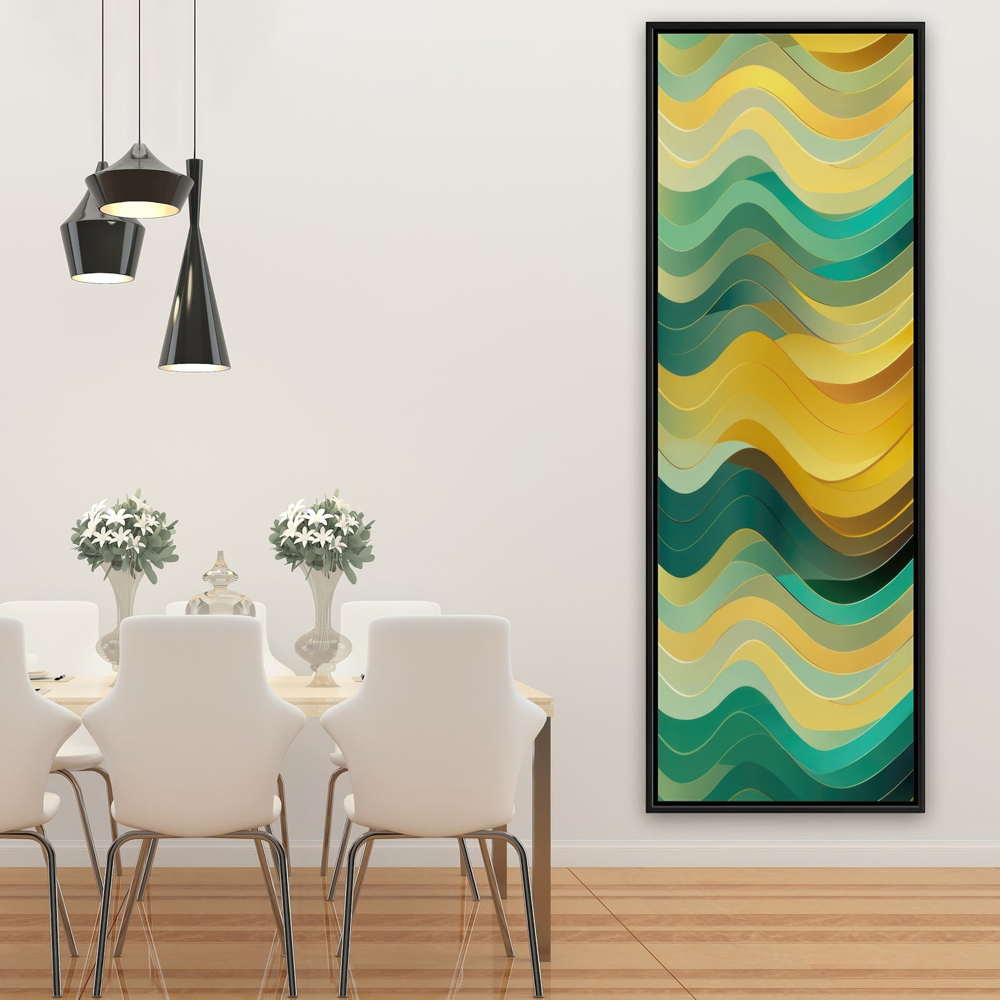 Rich by design - Orange Framed Canvas for Home Decor