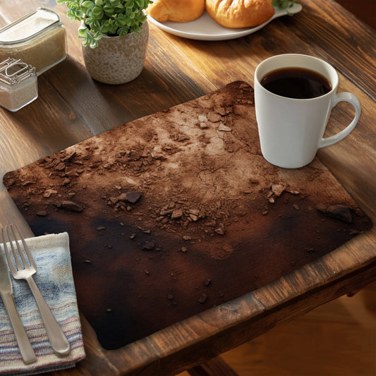 The Dark Patch - Brown Braided Polyester Placemat for Home Decor