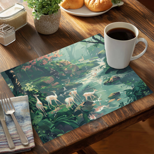 Sipping - 14"x18" Polyester Placemat