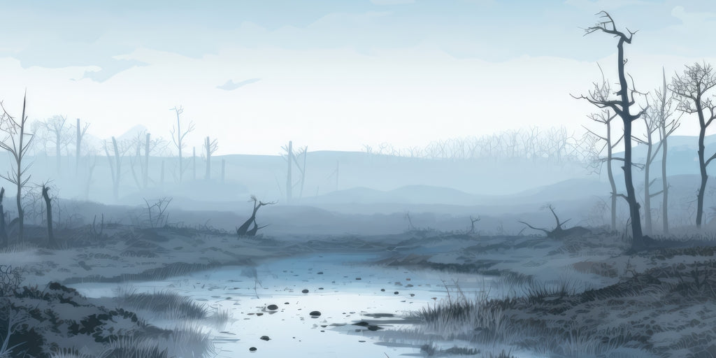 Swampy lands - Desk Mat