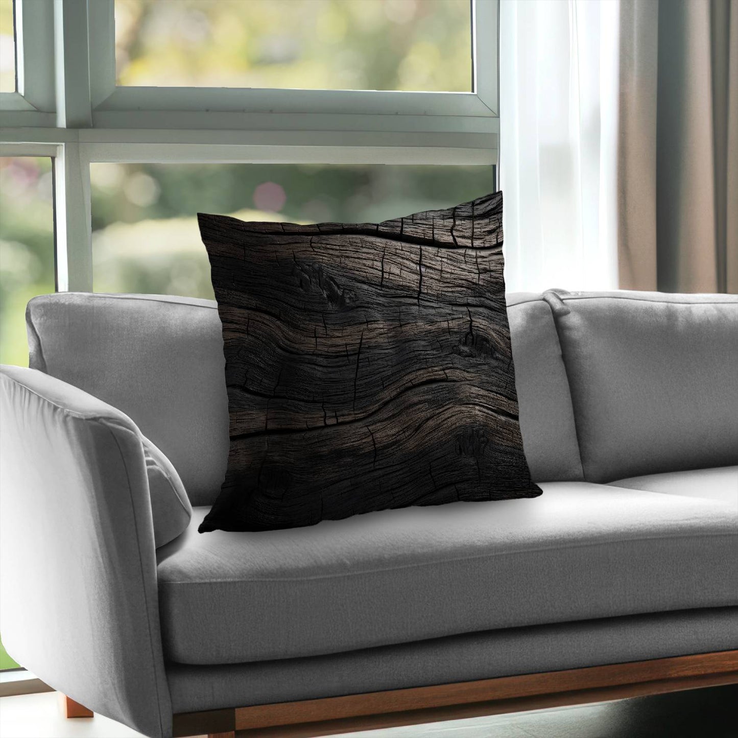 Dark wood - Throw Pillow