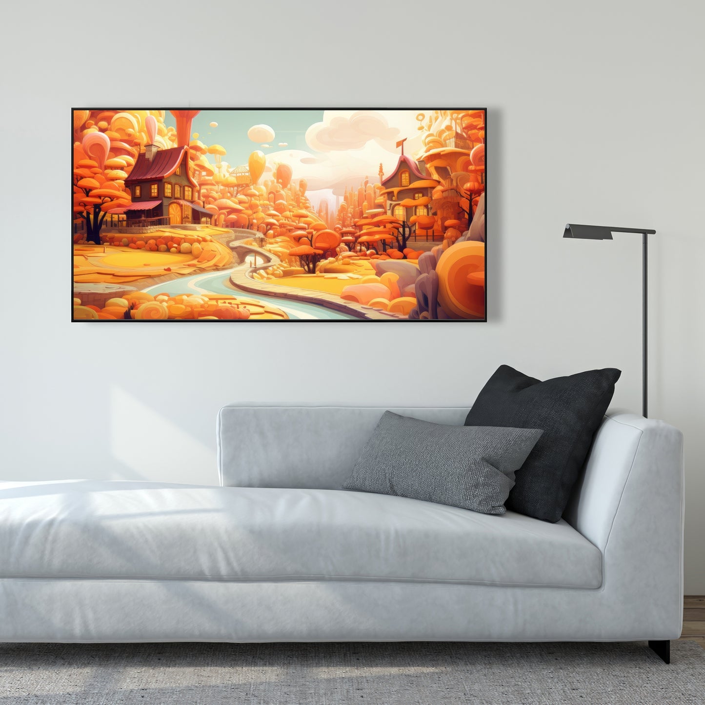 Honey land - 36"x36" Framed canvas