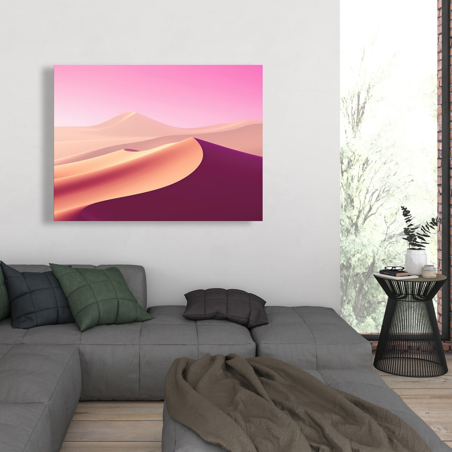 Calm Dunes - White Canvas Art for Elegant Home Decor