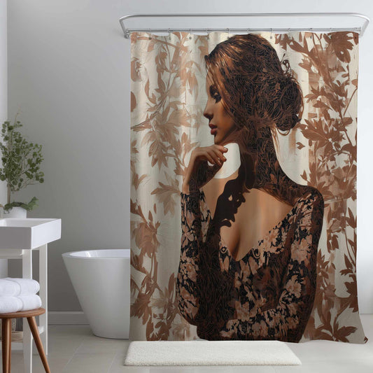 Rideau de douche Contemplation - Accessoire de décoration élégant pour la maison