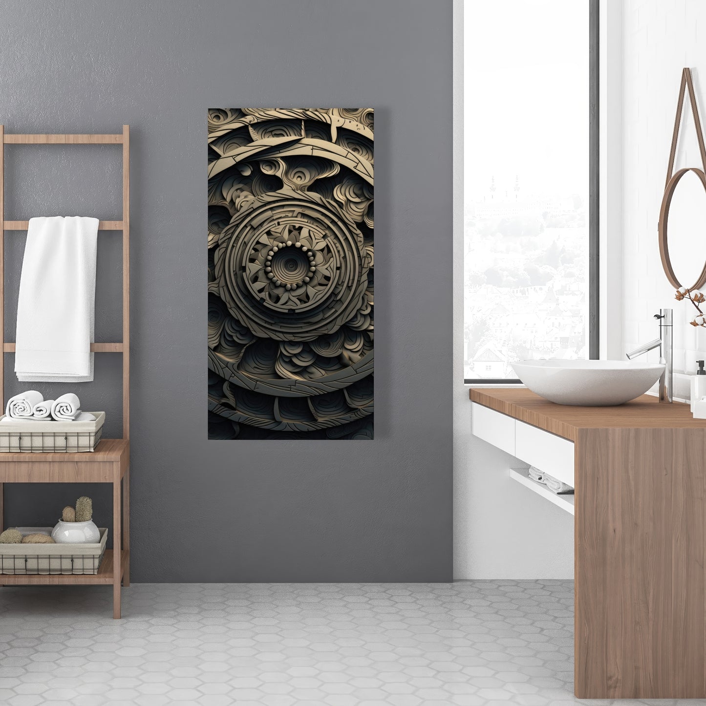 Cycles White Canvas | Elegant Home Decor for Any Room