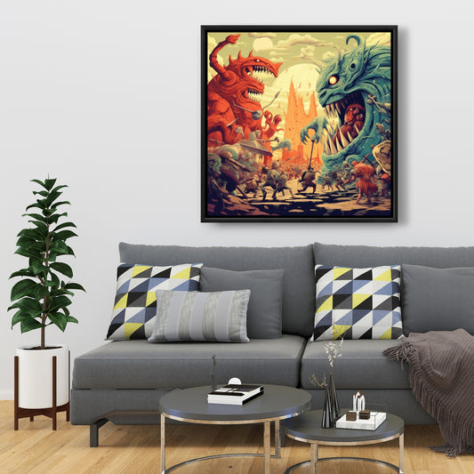 Colossi - 36"x36" Framed canvas