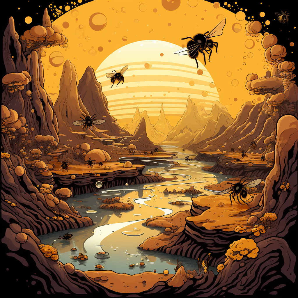 Hive mind - Shower Curtain