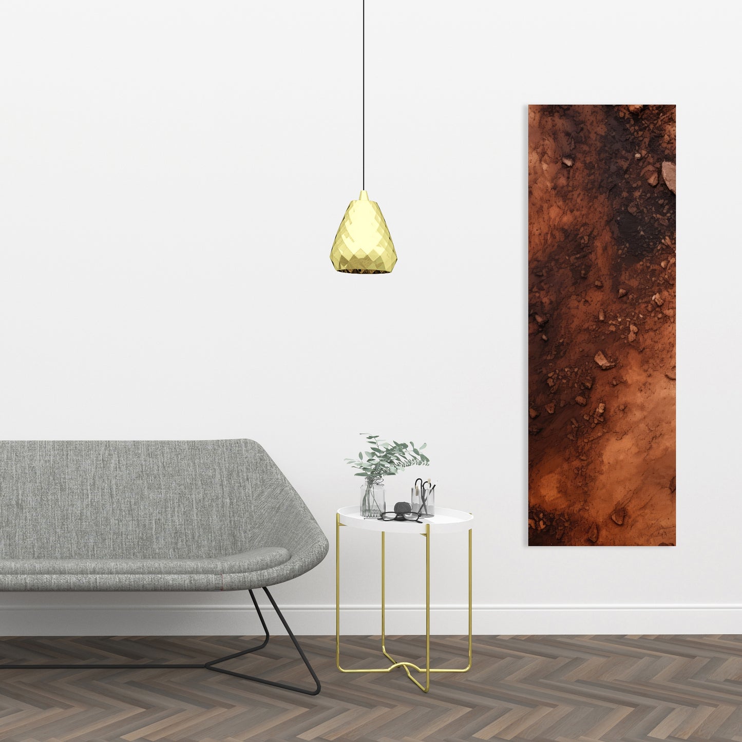 Digging White Canvas Art - Stylish Home Decor Piece