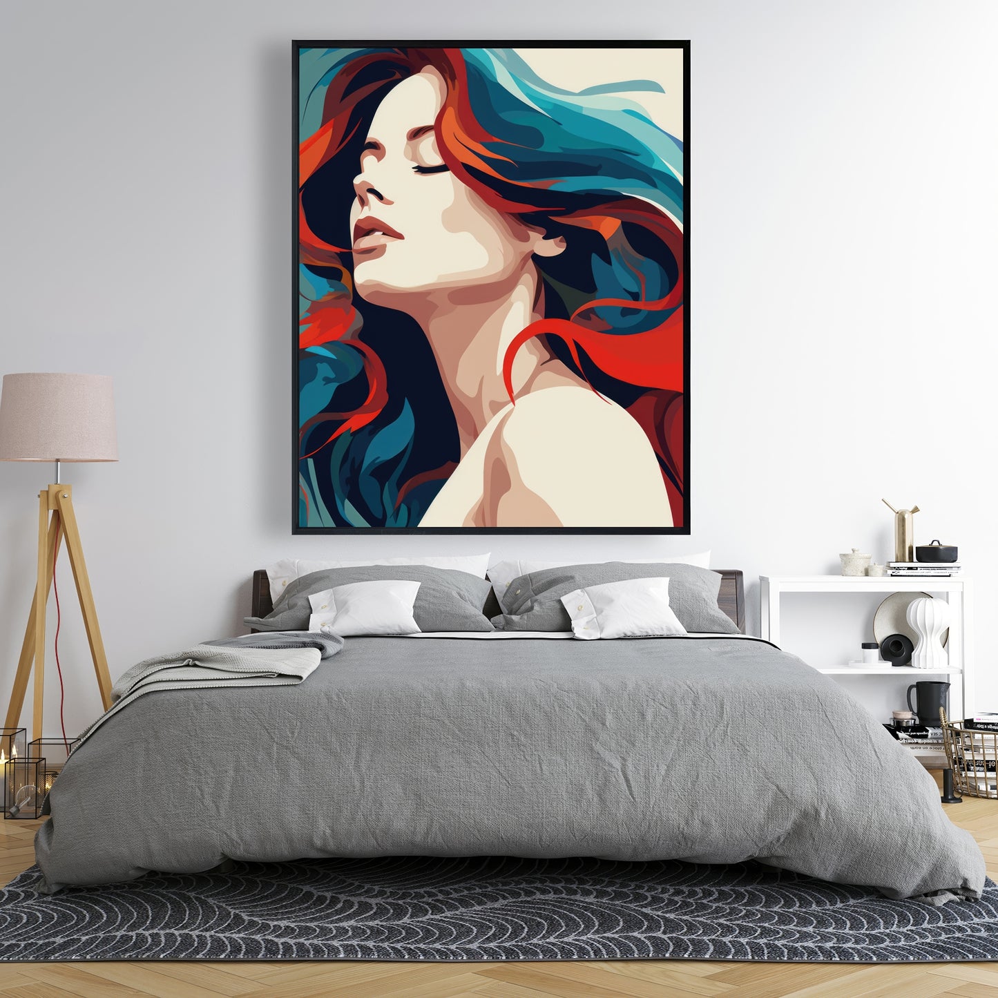 Zen - Framed Canvas - Print on demand