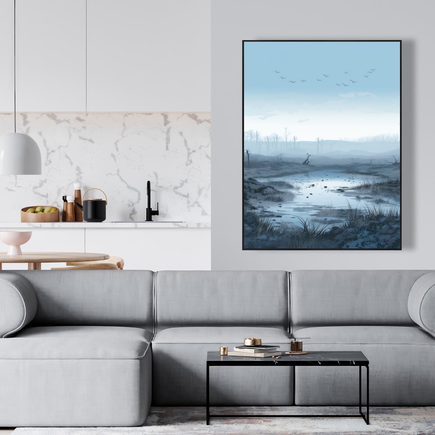 Swampy lands - 36"x36" Framed canvas