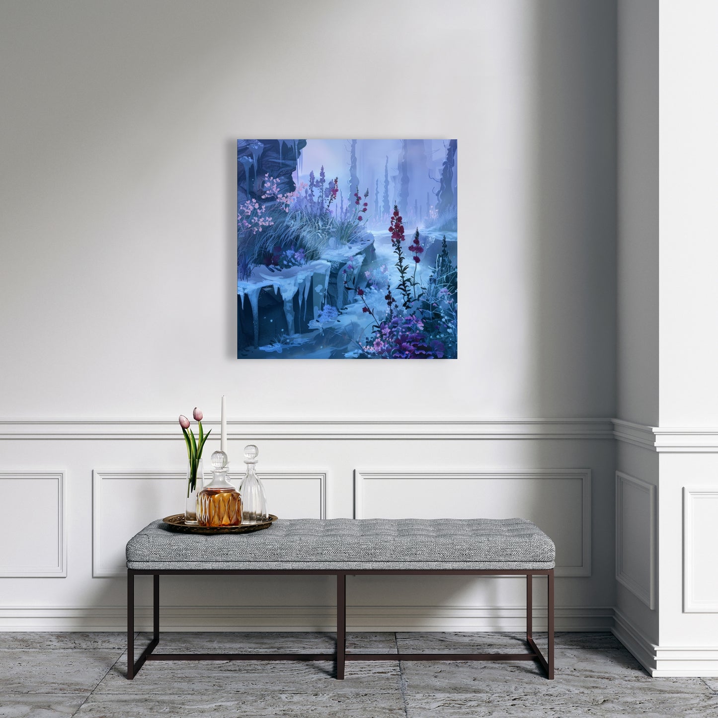 Valley of ice - 32"x32" Canvas