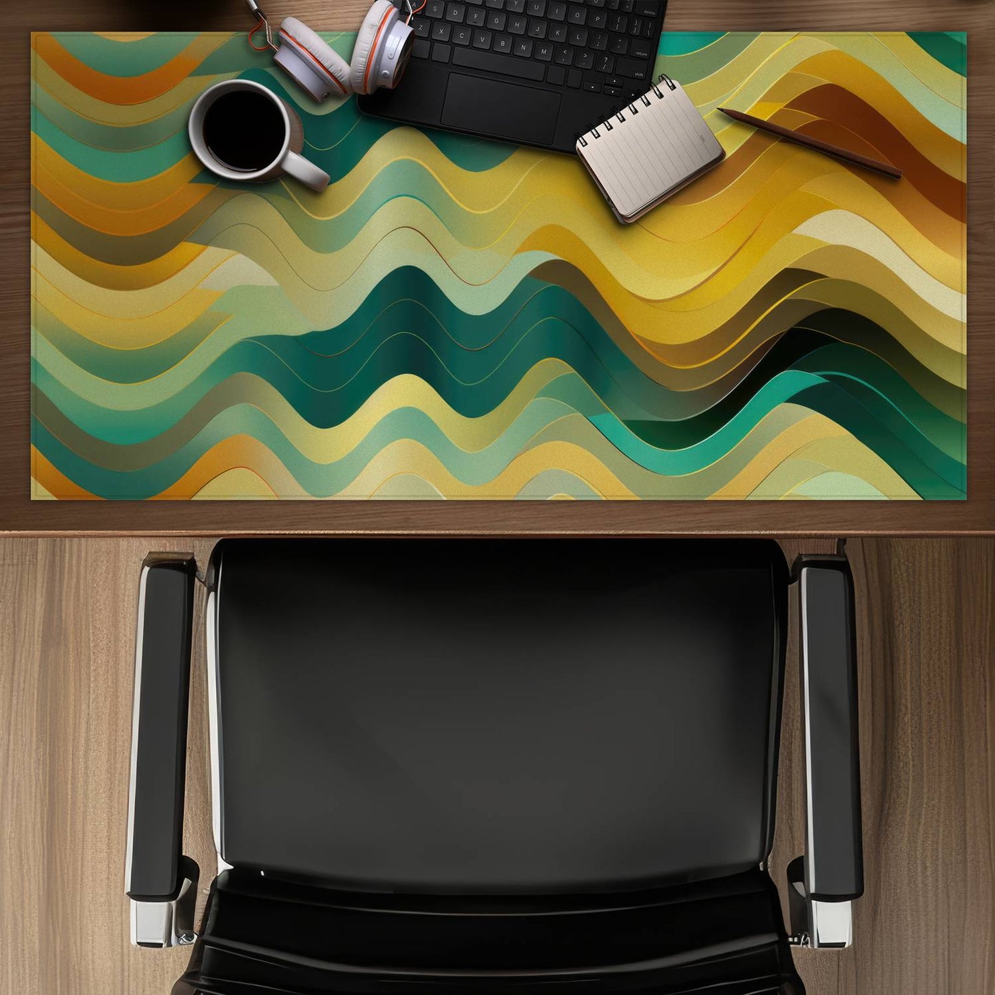 Rich by design - Yellow Desk Mat for Stylish Home Decor
