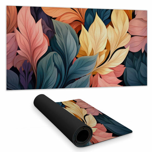 Pastel Bloom Desk Mat | Elegant Home Decor Office Accessory