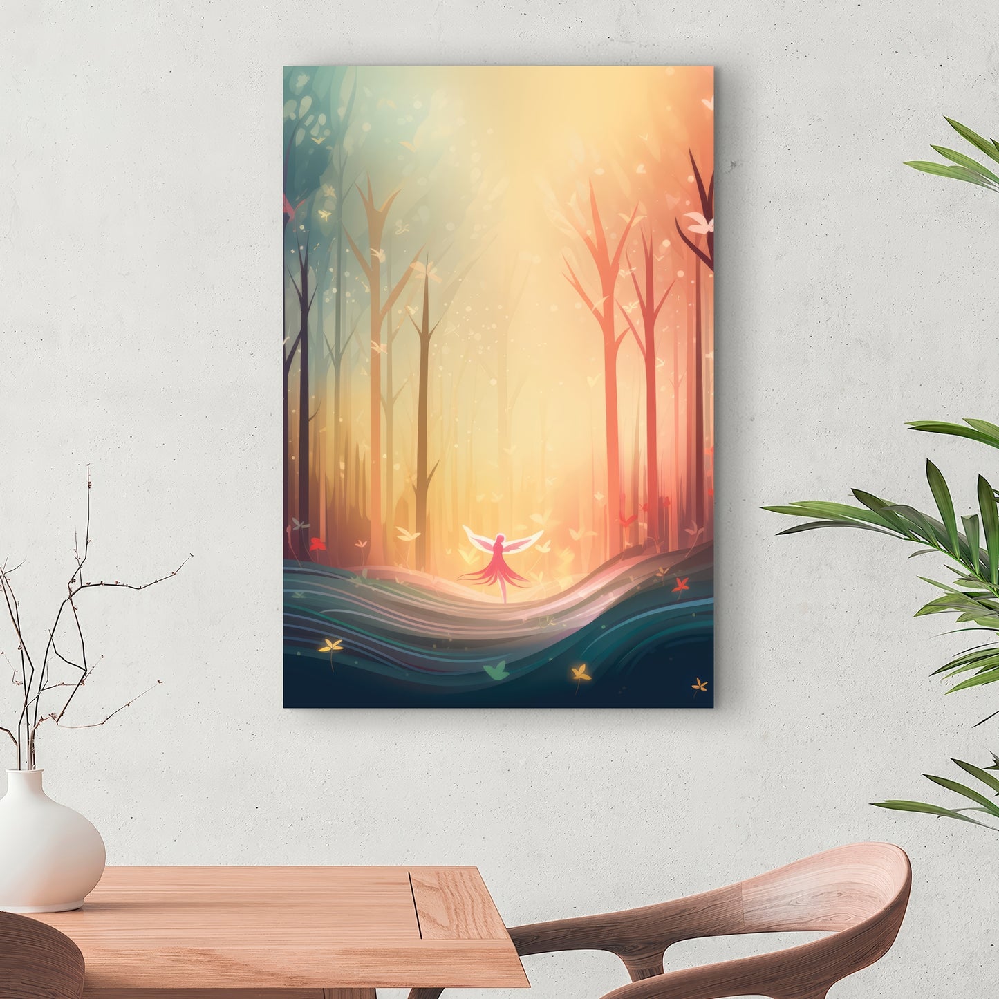 Enchanted Yellow Canvas | Vibrant Home Decor Artwork