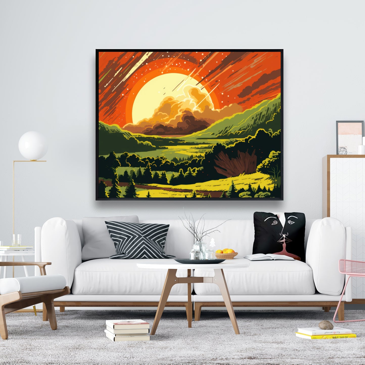 Last Days - Orange Framed Canvas for Home Decor | Art